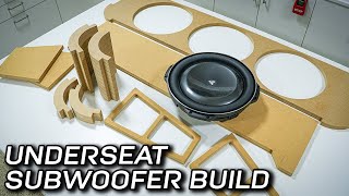 Building an Underseat Subwoofer Box  Woodworking and Details [upl. by Aneerol]