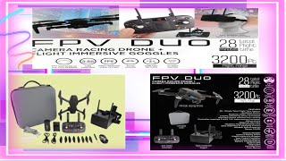 Vivitar Fpv Duo Camera Racing Drone and First Person View Goggles unboxing drone [upl. by Methuselah934]