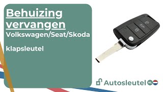 Volkswagen Skoda Seat klapsleutel overzetten van elektronica en transponder [upl. by Rolf135]