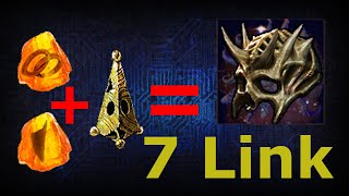 PathOfExile 322  How to Craft 7 Link Minion Helmet for Mage Summon Skeletons [upl. by Amlas]