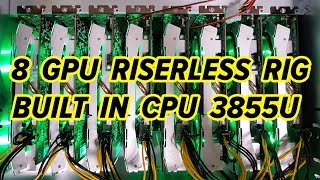 8 X 1060 GTX Riserless Mining Rig  Octominer B8PLUS [upl. by Kreiker]