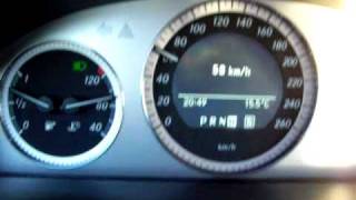 Mercedes C180 supercharged 0100 kmh full acceleration [upl. by Nagah]