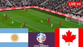 🔴Argentina vs Canada LIVE⚽ Copa América 2024 LIVE Match  Simulation video games [upl. by Goodyear]