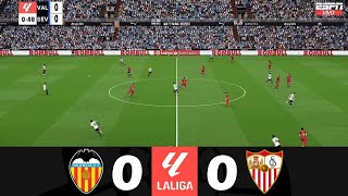 Valencia vs Sevilla 00 2024 LaLiga EA Sports  Highlights game [upl. by Modla]