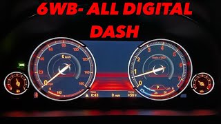 ALLDIGITAL BMW 6WB GAUGE CLUSTER INSTALL OVERVIEW AND REVIEW [upl. by Annairam668]