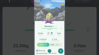 Shiny Omanyte amp Omastar  Pokemon Go [upl. by Eudosia]