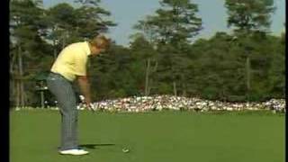 Jack Nicklaus 14th hole approach 1986 Masters [upl. by Lezti]