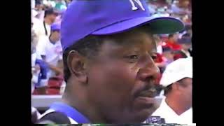 Henry Aaron 1988 Old Timers Game in Buffalo [upl. by Ahsenom761]