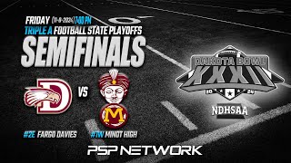 🏈 11824 ND 3 A FOOTBALL SEMIFINALS 2E FARGO DAVIES AT 1W MINOT HIGH [upl. by Flanders208]