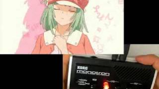 playing the KORG monotron with quotLove Circulationquot AMV [upl. by Brig485]