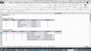 13 Operaciones Aritméticas y uso de paréntesis en Excel 2013 [upl. by Akerue518]