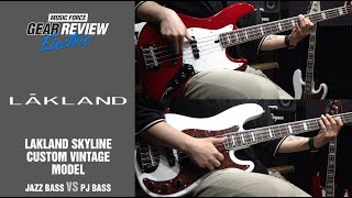 Lakland Skyline Custom Vintage Jazz Bass VS PJ Bass Review No Talking [upl. by Aguie]