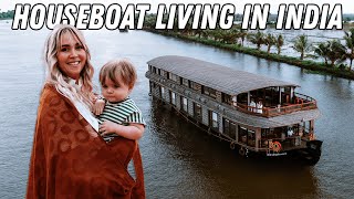 We Lived on a Houseboat in Kerala India [upl. by Nodnyl]