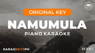 Namumula  Maki Piano Karaoke [upl. by Denoting903]