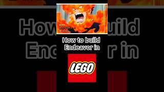 How to build Enji Todoroki quotEndeavor” from myheroacademia in lego  anime endeavor mha [upl. by Hakceber802]