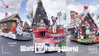 Mickeys Once Upon a Christmastime Parade 2024  Disneys Magic Kingdom [upl. by Otter837]