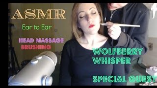 ▒•¡BANG•▒★Head massage amp Face brushing Multilayered 1080p SPECIAL GUEST ear to ear ASMR [upl. by Fairleigh]