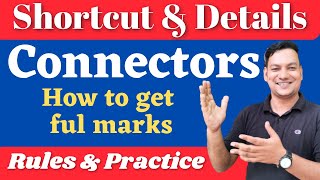 Connectors English Grammar  Connectors  Connectors for SSC HSC  Shortcut and Details Rules [upl. by Felicio]