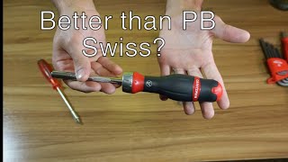 Craftsman VSeries Ratcheting Screwdriver WBit Set Competes with the 100 PB Swiss [upl. by Cassil]