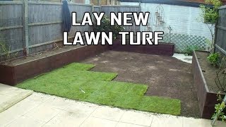 How To Lay New LawnTurf Turfing Step By Step Stonemason Landscapes [upl. by Alegre]