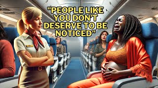 The Flight Attendant Ignores a Pregnant Woman in Labor and What Happens Next Shocks Everyone [upl. by Ateuqal679]