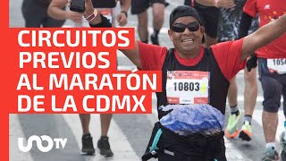 Crean circuitos de preparación para el Maratón de la CDMX [upl. by Race]