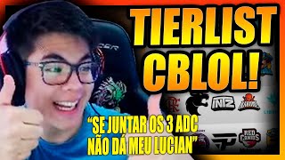 ESA FAZ TIERLIST DO CBLOL E COMENTA SOBRE ALGUNS JOGADORES [upl. by Nabila]