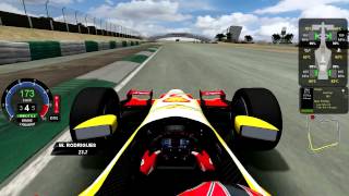 rFactor Penske Racing 3 Brasilia with Helio Castroneves Mod Izod IndyCar 2012 by BRTeam HD [upl. by Ryder278]