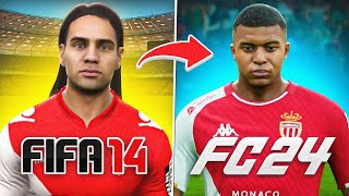 Reconstruyo al MÓNACO desde FIFA 14 hasta FC 24 [upl. by Bunns]