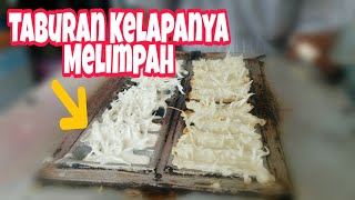 KUE PANCONG PAK EDI  RICE FLOUR COCONUT CAKE  INDONESIAN STREET FOOD [upl. by Teirtza]