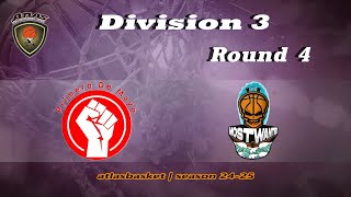 Atlasbasket  Div 3Round 4  PRIMERO DE MAYO vs MOST WANTED [upl. by Idnim]