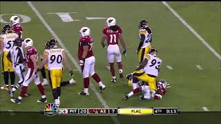 Super bowl 43Santonio Holmes scores winning touchdown [upl. by Crosby]