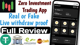 Zero investment Trading  Zero investment Trading app real or fake  withdrawal proof  payment [upl. by Esertap]