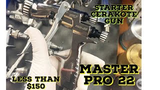 Cheap spray gun for cerakote  Master pro22 spray gun review with demo spray [upl. by Redford]