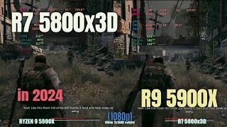 Ryzen 5800x3D vs 5900x in 2024 [upl. by Susie]