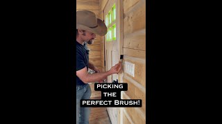 DIY guide to Log cabin Chinking  Picking the Perfect Brush [upl. by Ignatia]