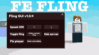 Roblox FE Script Showcase  SpinFling GUI V104 [upl. by Kalam]