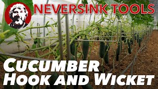 Cucumber Trellising with Hook qlipr and Wicket High Production [upl. by Dorrej]