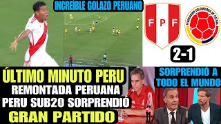 ORGULLO PERUANO ⚽️🇵🇪 REMONTAMOS A COLOMBIA 🏆 [upl. by Chak54]