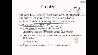 The Income Statement II  Intermediate Accounting I L4 Professor Carolyn Levine [upl. by Artekal296]