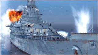 IOWA vs YAMATO BATTLESHIP  INTENSE NAVAL COMBAT [upl. by Nnyladnarb]