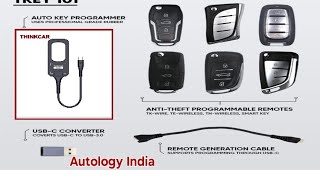 Tkey 101 vehicle remote  transponder read and generate VVDI mini [upl. by Dadinirt831]