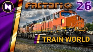 Factorio 017 Logistic Train Network Tutorial [upl. by Nauqram]