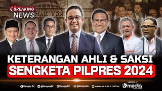 BREAKING NEWS  Keterangan Ahli amp Saksi AniesMuhaimin Sidang Sengketa Pilpres 2024 [upl. by Heyward]