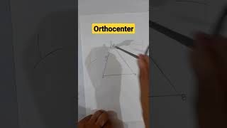 Perfect way to construct Orthocenter of a triangle shorts orthocentre triangle ytshort geometry [upl. by Hansen]