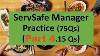 ServSafe Manager Practice Test Part 4  Sersafe manager 7th edition Servsafe manager study guidle [upl. by Tippets69]