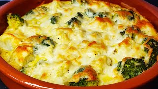 Conopidă și broccoli gratinate🥦Brocoli y coliflor gratinados🥦⚪ [upl. by Wachter]