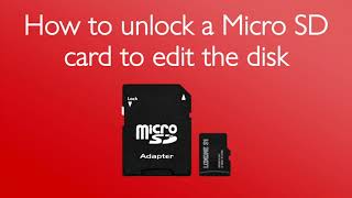 How to unlock a Micro SD card to edit the disk 2 minutes [upl. by Nylessoj]