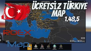 Ets 2 Roextended Free 1485 ÜCRETSİZ TÜRKİYE HARİTASI ROEX MAP [upl. by Nuajed102]