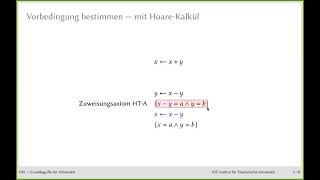 GbI20 Übung 1 HoareKalkül VorlesungKapitel 16 Erste Algorithmen in Graphen 22012021 [upl. by Seigel499]